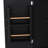 Large Kitchen Island With Power Outlet & Adjustable Shelves Black 47" Rubber Wood Veneer Top 4 Doors-790896834