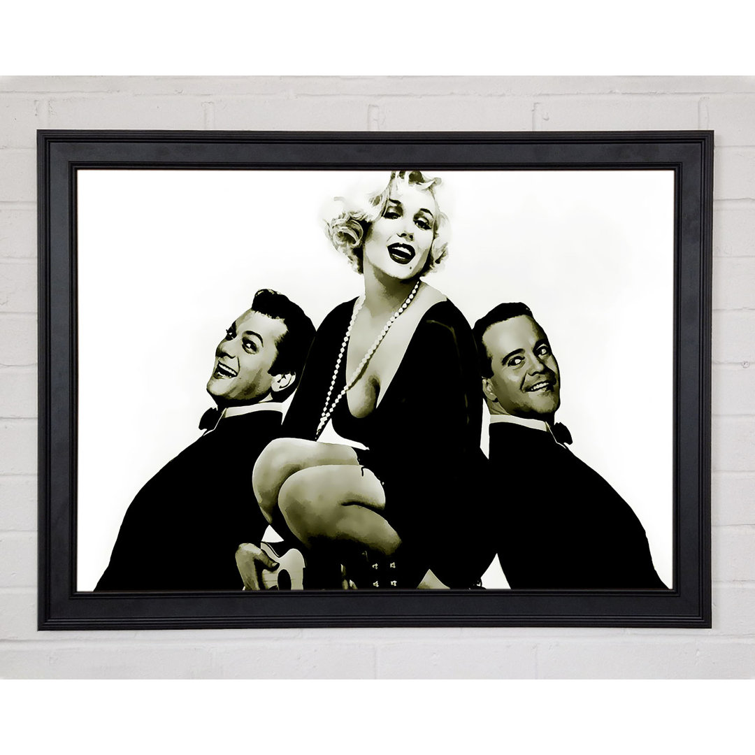 Marilyn Monroe und die Jungs - Einzelne Bilderrahmen Kunstdrucke