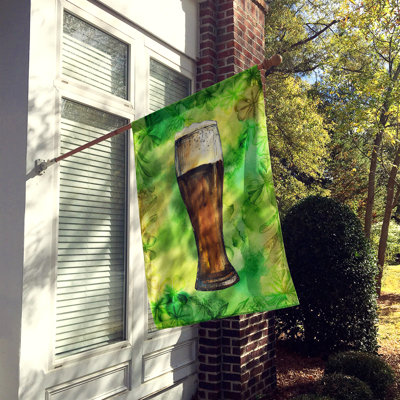 Polyester foncé à 2 côtés 40 x 28 po irish bière drapeau maison