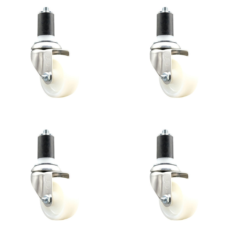 Swivel Stem Caster, 3" H x 3" W