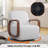 28.2"W  Upholstered Swivel Armchair 360° Swivel With Padded Solid Wood Armrests