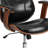 Mid-Back LeatherSoft Executive Ergonomic Wood Swivel Office Chair with Arms-968430917