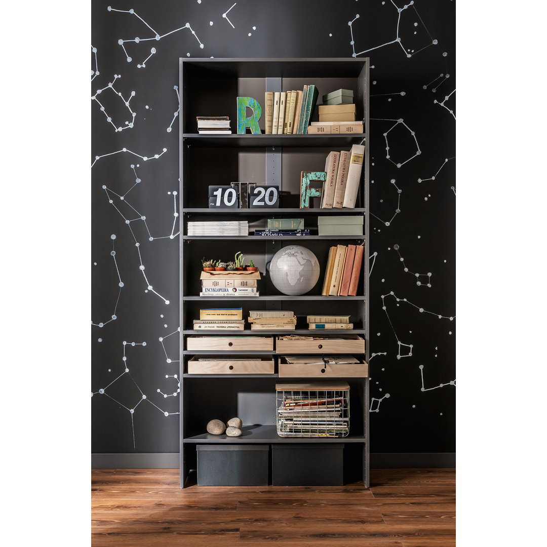 Standard-Bücherregal Gaynor 203 x 45 cm