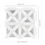Calabria Frost Geometric 12 in. x 12 in. Polished Marble Mosaic Floor and Wall Tile