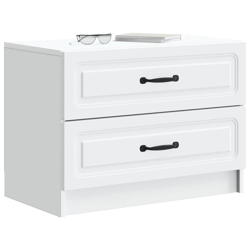 62cm W Engineered Wood Bedside Table
