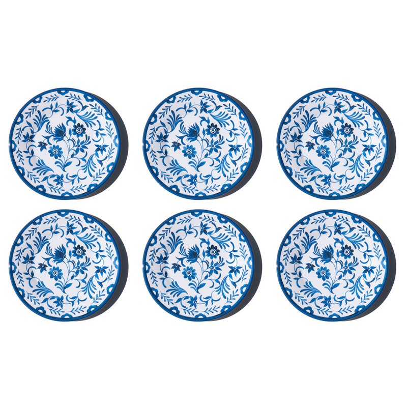 Assiette à salade en mélamine NewWave - bleu - 8,5 po Medallion