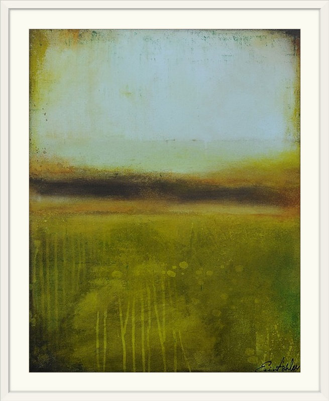 « serene élégance » par impression Erin Ashley, H 32 po x l 27 po x P 1 po, Cadre blanc