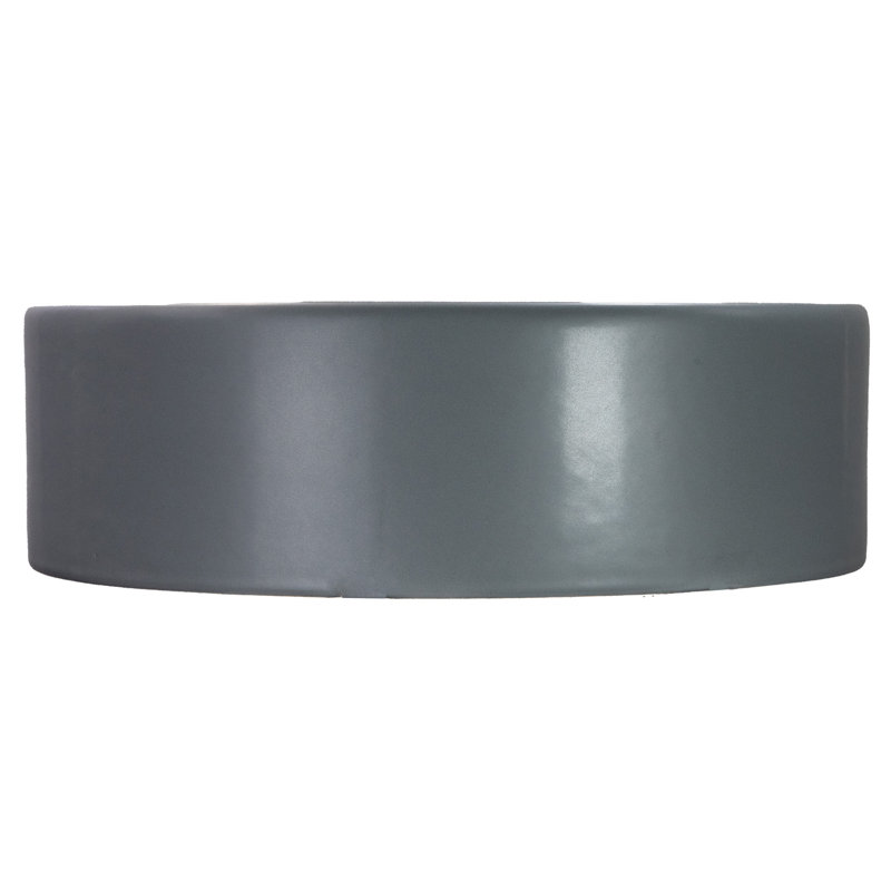 Regatta Poured Circular Vessel Bathroom Sink, Concrete