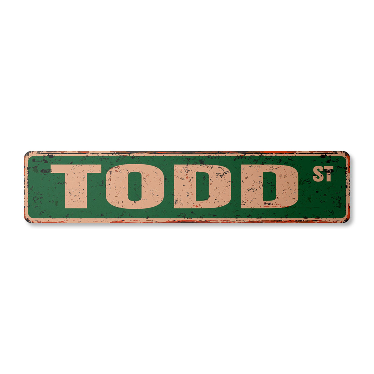 Todd Sign SignMission Todd Aluminum Street Sign | Wayfair