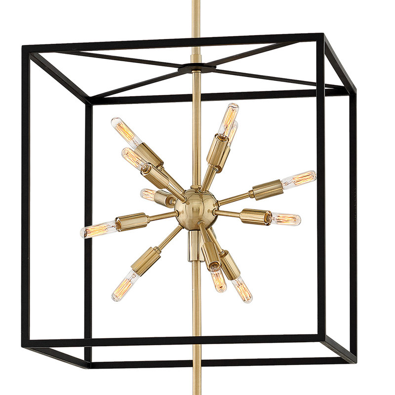 Aros 24-Light Sputnik Modern Linear Chandelier