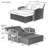 TOPMAX PE Wicker Rattan Double Chaise Lounge, 2-Person Reclining Daybed with Adjustable Back and Cushions, Free Furniture Protection Cover-183475984