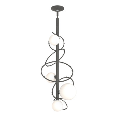 Olympus Vertical Pendant - Opal Glass