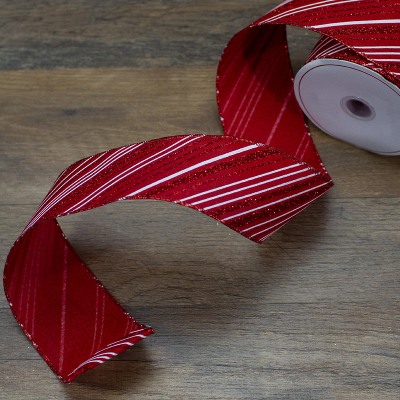 2.5'' Striped Polyester Ribbon