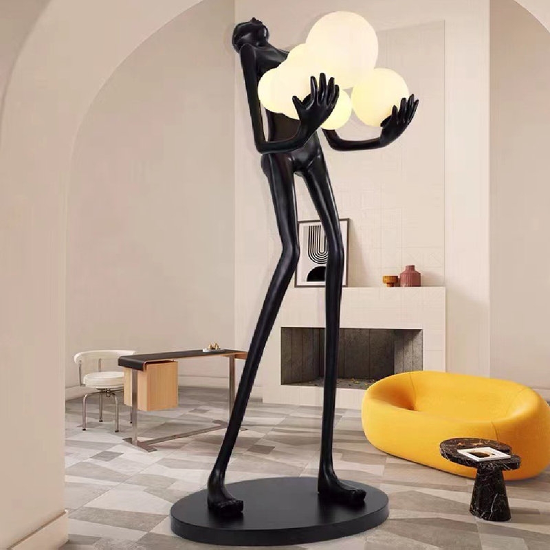 71'' Black Novelty Floor Lamp