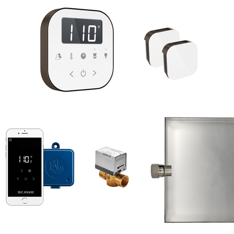 AirButler Max 240 Steam Generator Package, White/Oil Rubbed Bronze
