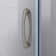 Prime 33" W x 33" D x 74.75" H Semi-Frameless Round Sliding Shower Enclosure with Fixed Panel and Base Included
