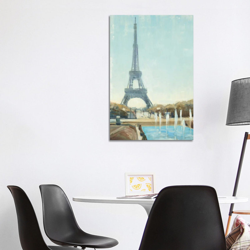 Eiffel Tower 1 Piece Wrapped Canvas Painting, 101.6 cm H x 66.04 cm W x 1.91 cm D