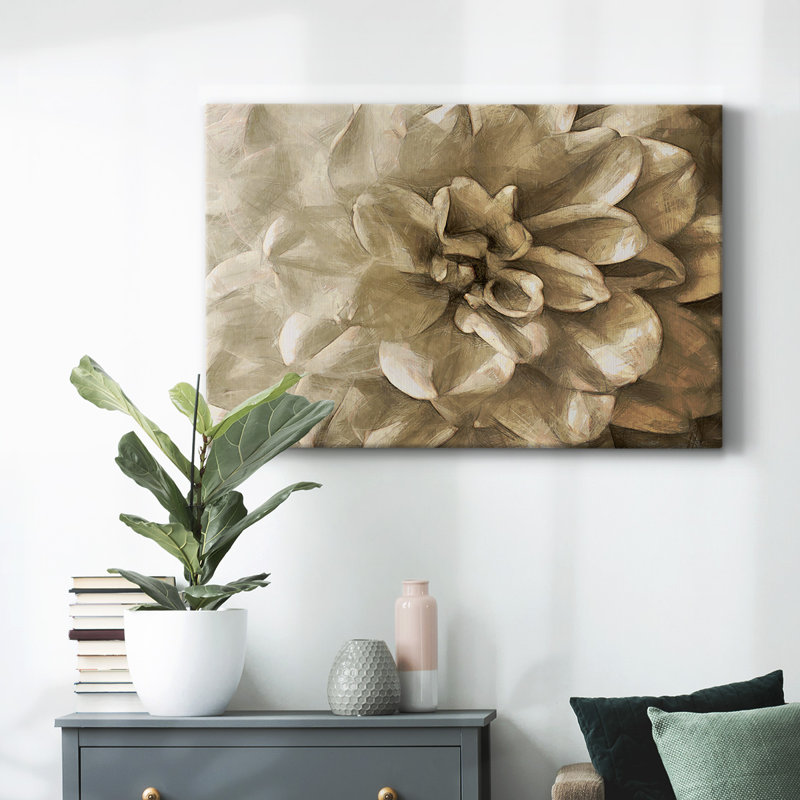 «Neutral Wall Flower III», toile tendue avec châssis, H 32 po x l 48 po