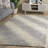Ebony 707 Hand Tufted Wool/Cotton Abstract Rug in Gray/Ivory-107494856