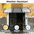 Yescom 38'' W x 9.8'' D Plastic Cover Retractable Patio Awning-95959941
