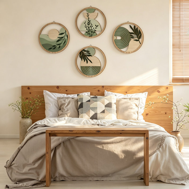 Wall Decor on Fibreboard