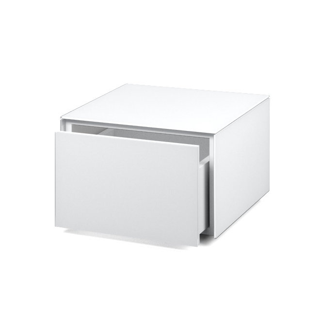 Varianto Plano TV Stand for TVs up to 32", White/Snow-white
