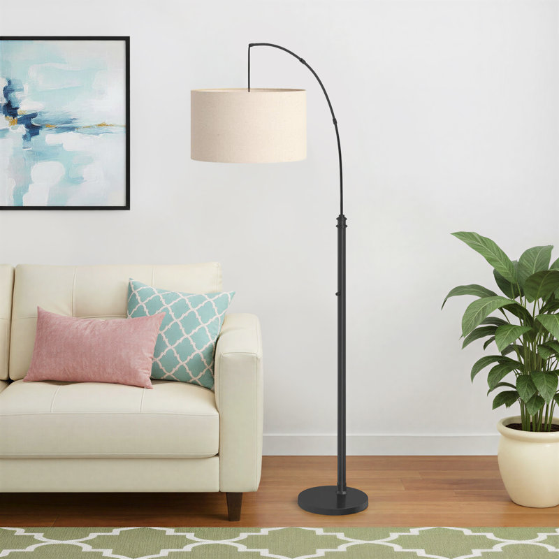 Finley 75.5'' Arched Floor Lamp, Black