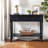 Distressed/Black 2-Drawer Console Table