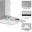 Hotte de cuisine murale 30 po, hotte de cuisine en acier inoxydable convertible 265 CFM avec conduit et commande tactile, 3 vitesses d'inpiration, cheminée réglable et lumière DEL - hotte de cuisine idéale