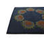 Tapis carré bleu marine Otto