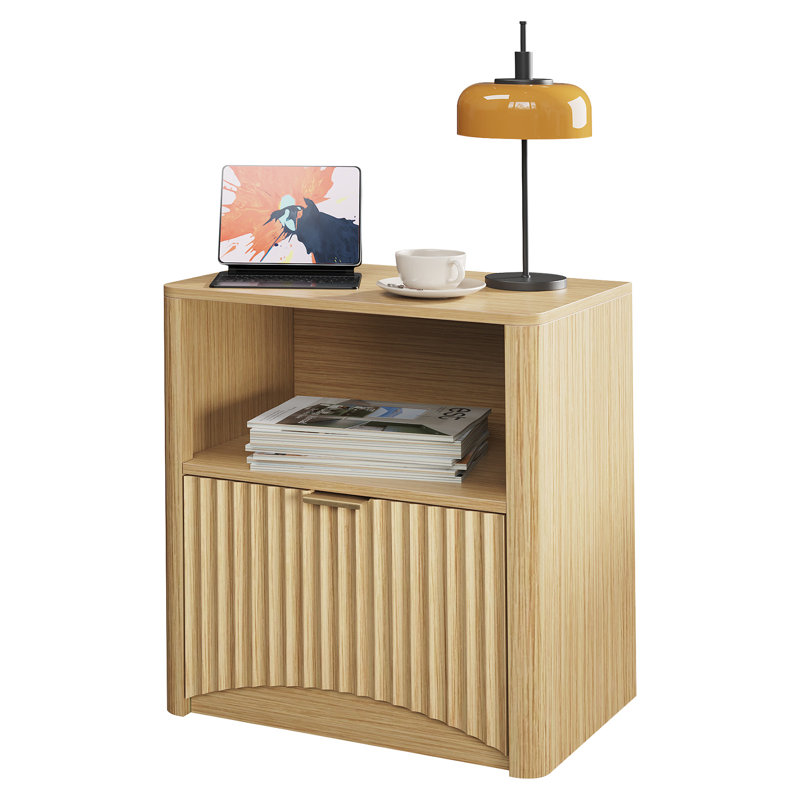 57.9 cm W Solid Wood Bedside Table