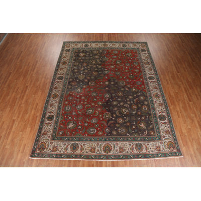 Tapis en laine patiné Tabriz Persian