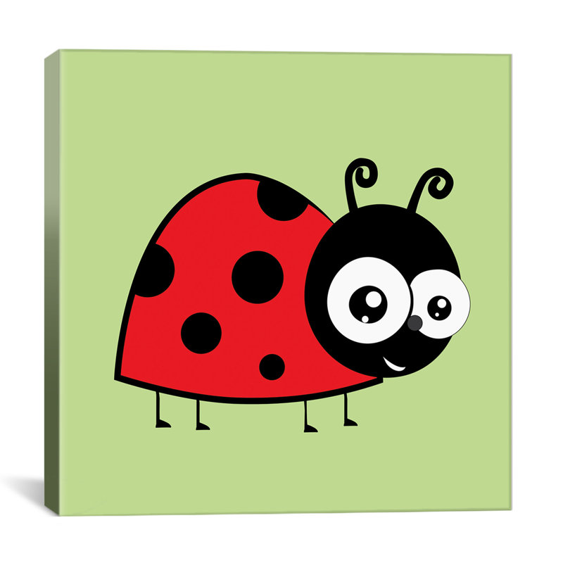 Nathan Lady Bug - impression sur toile tendue, H 12 po x l 12 po x P 0,75 po