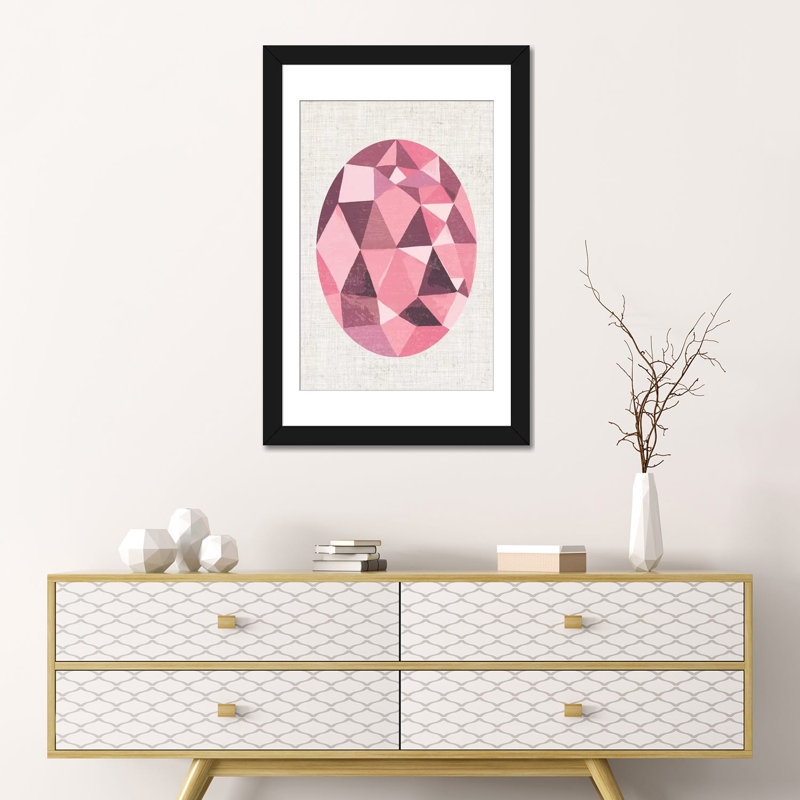 « bijou iv », reproduction d’impression sur toile tendue, H 32 po x l 24 po x P 1 po, Papier d'art encadré noir, Blanc