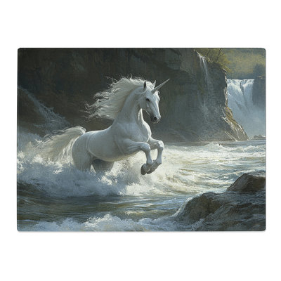 Unicorn  Glass Chopping Board