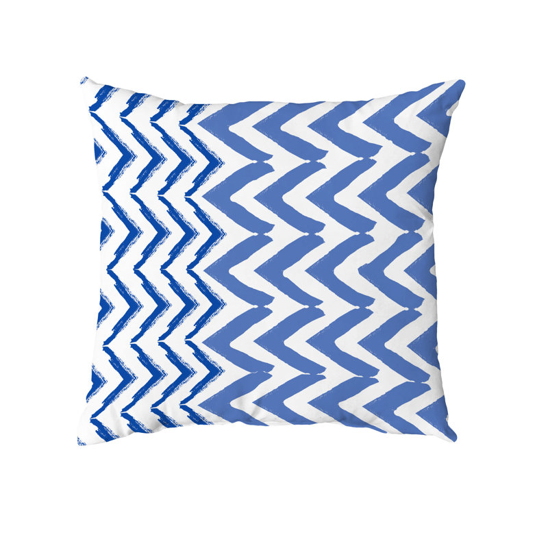 Housse et insert rectangulaires en coton, Bleu, 16" x 16"