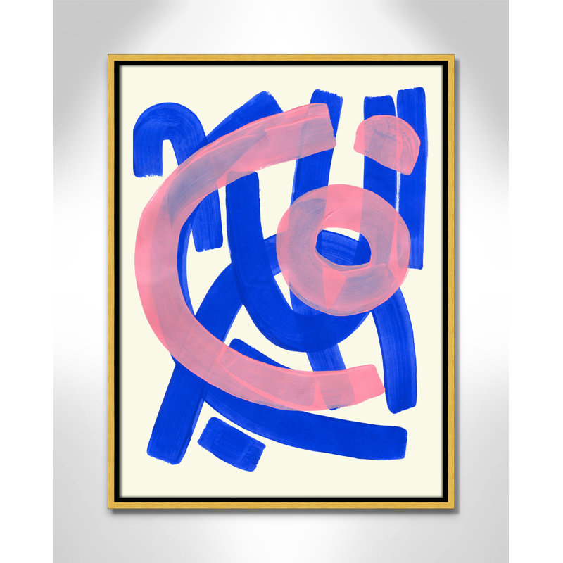 Impression Funky Beat par Haniff, Framed Canvas, Gold Floater, L 19,5 po x H 25,5 po