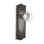 Meadows Plate with Round Clear Crystal Door Knob