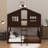 Twin Over Twin House Bunk Bed With Ladder-737704707