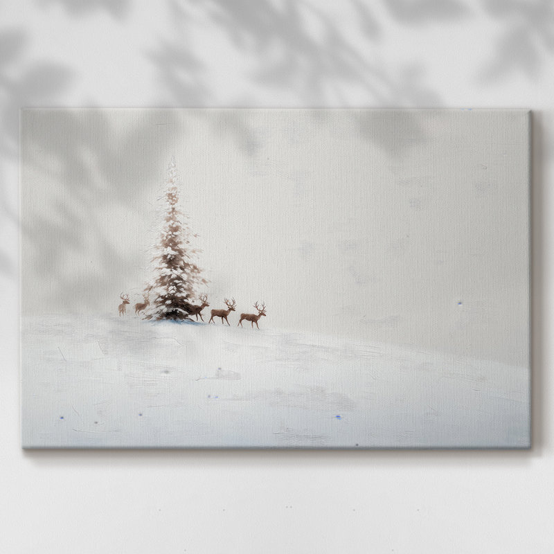 Frostlit Stillness-Premium Gallery Wrapped Canvas, 18" H x 12" W