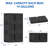 QT-3 Pack Stackable Storage Bins With Lids, Collapsible Plastic Storage Bins, Closet Organizers and Storage Containers with Doors For Home, Black, 25" L x 15.5" W x 42.5" H