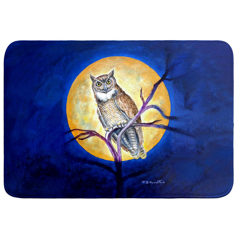 Tapis de bain Owl in Moon, L 36 po x l 24 po
