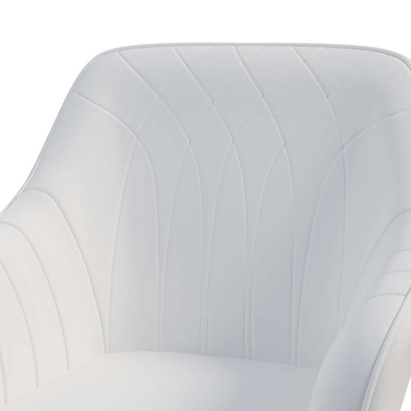 Ensemble de 4 tabourets de bar, tabourets de bar pivotants modernes, tabourets de bar réglables en similicuir à hauteur de comptoir avec dossier pour bar, îlot de cuisine, salle à manger