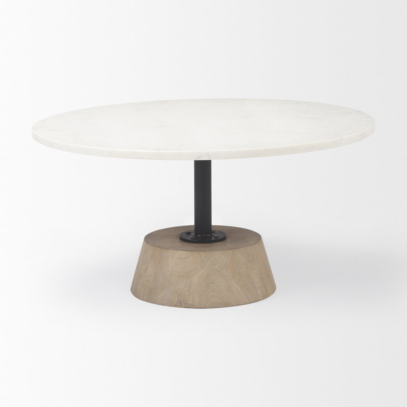 Table basse à piédestal