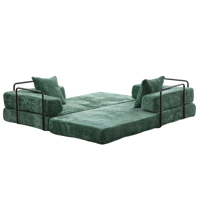 Canapé de plancher, Vert foncé