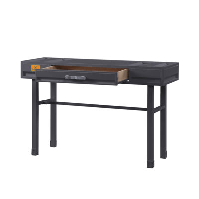 Cargunmetal Finish Vanity Desk