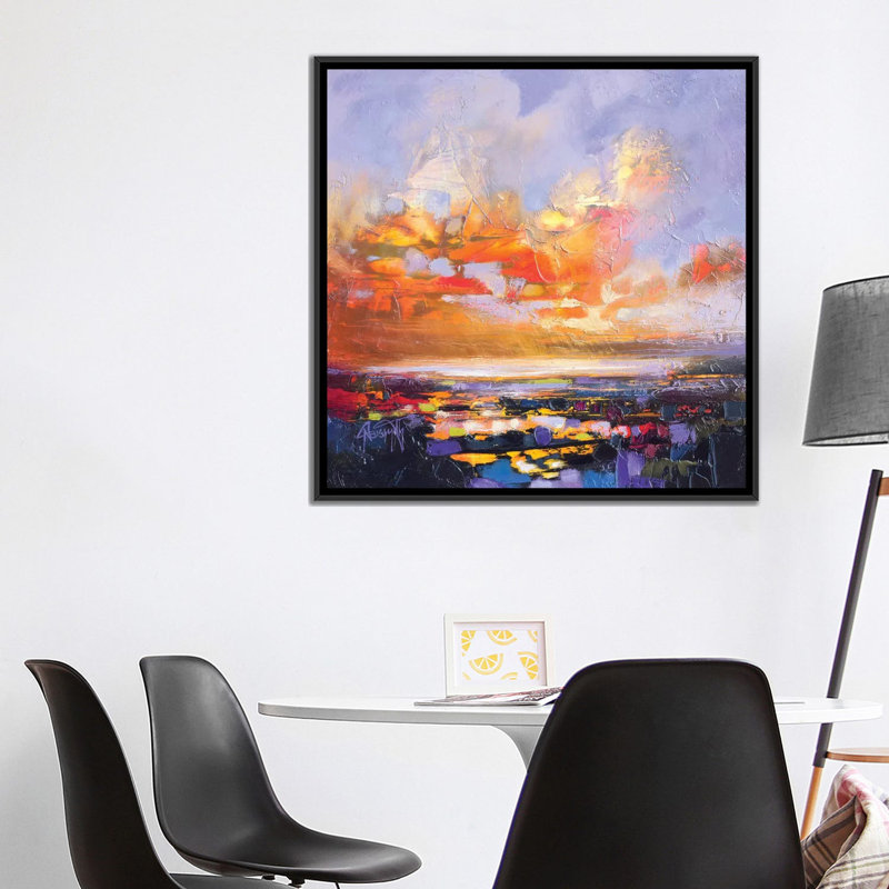 «Particle Loch Study IV», reproduction sur toile, H 18 po x l 18 po x P 1,5 po, Toile encadrée noire, Pas de tapis