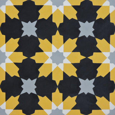 Ahfir 8" x 8" Cement Singular Wall & Floor Tile