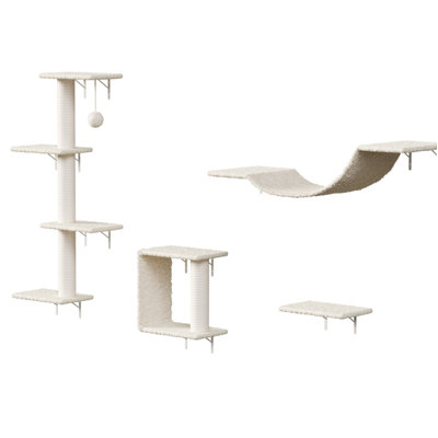 Mobilier moderne pour chat mural - 4 pièces