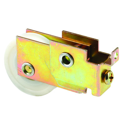 Rouleau de porte de miroir, roue en nylon de 1-1 / 2 po (paquet simple)